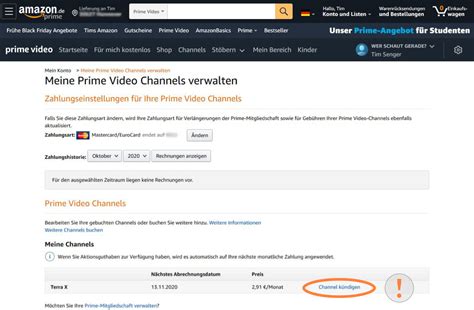 amazon video channel kündigen